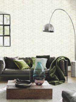 วอลเปเปอร์เยอรมัน ลายอิฐ โทนสีครีมขาว No.FAC3-B54