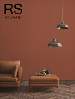 วอลเปเปอร์เทกเจอร์ปูนผนังพื้นสีดินแดง BES3-B110W