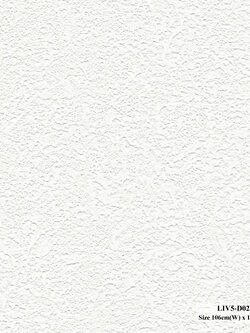 วอลเปเปอร์ลายปูนเปลือย สีขาว LIV5-D02W