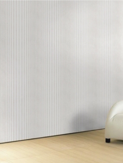 วอลเปเปอร์ลายเส้นโมเดิร์นสีครีม(เนื้อ)เงาสลับเทกเจอร์โฟมด้านสีขาว EST-F08