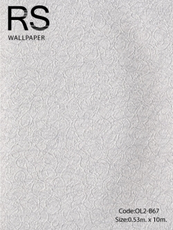 วอลเปเปอร์เทกเจอร์เส้นรูปร่างอิสระพื้นสีเทา OL2-B67