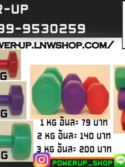 ดัมเบล ขนาด 1 - 2 - 3 กิโลกรัม