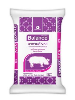 BALANCE FEED อาหารหมูน้ำหนักเกิน 30 - 60 กก. บาลานส์ 953