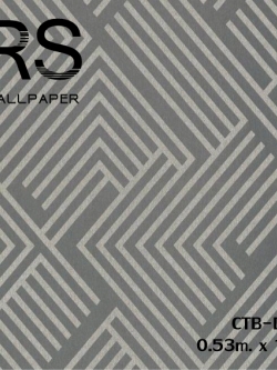 วอลเปเปอร์โมเดินท์ กราฟฟิค สีเทา(Moroccan Style)CTB-D55