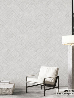 วอลเปเปอร์ลายอิฐสีเทา JPT-F71W