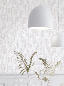 วอลเปเปอร์ลายสนิมเหล็กสีขาวแกมสีเงิน MUT-D59W