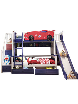 เตียง2 ชั้นสไลเดอร์ รุ่น Super Car Bunk Bed ขนาด 4 ฟุต