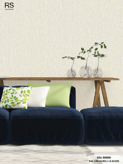วอลเปเปอร์สีครีมปนทอง GAL-B40W