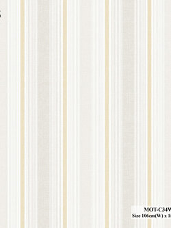 วอลเปเปอร์ ลายทางสีเทาอ่อนสลับสีทอง MOT-C34W
