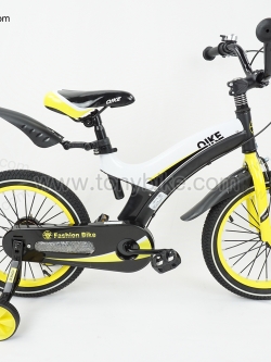 จักรยานเด็กเฟรมโค้ง ดำเหลือง