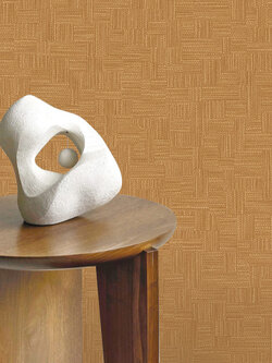 วอลเปเปอร์ลายสาน สีส้มทอง ATI-B50W