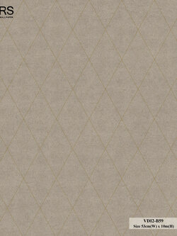 วอลเปเปอร์สไตล์โมเดิร์น ลายตาข่าย สีน้ำตาลทอง VDI2-B59