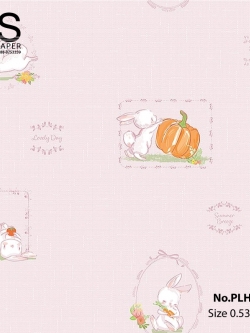 วอลเปเปอร์ ลายกระต่ายน่ารักๆ No.PLH-D54
