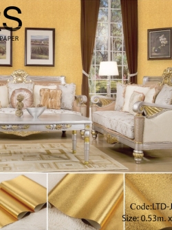 วอลเปเปอร์ลายเรียบสีทอง LTD-J58