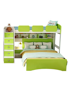 เตียง 2 ชั้น รุ่น DK-12 ขนาด 4 ฟุต สีเขียว