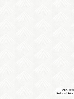 วอลเปเปอร์สไตล์โมเดิร์นกราฟฟิค สีขาว ZEA-B121W