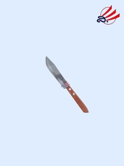 Rhino มีดหั่นปลายแหลมสแตนเลสแรด 535 ด้ามไม้ 5"