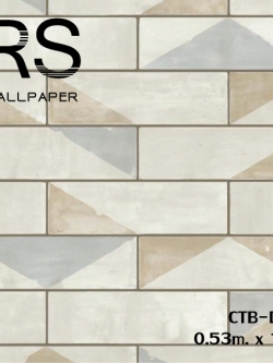 วอลเปเปอร์ลายกระเบื้อง ขาวครีม (Moroccan Style)CTB-D42