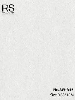 วอลเปเปอร์สีขาว ลายกระดาษสา No.AW-A45