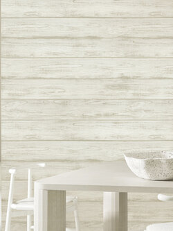 วอลเปเปอร์ ลายแผ่นไม้ขวางสีน้ำตาลเทา NEO-D52W