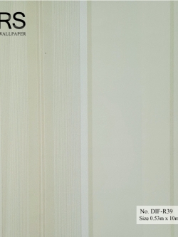 วอลเปเปอร์ ลายทางสีครีมทอง No.DIF-R39