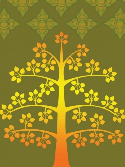 วอลเปเปอร์ ลายโพธิ์ 08