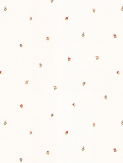 วอลเปเปอร์ลายดอกไม้ช่อดอกเล็กๆพื้นสีขาวอมทอง GAR3-B36W