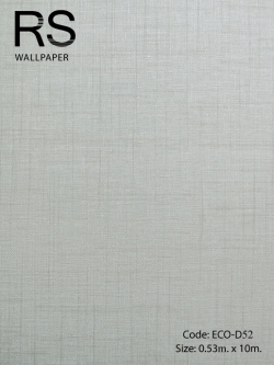 วอลเปเปอร์เทกเจอร์ผ้าพื้นสีครีม ECO-D52