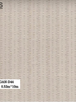 วอลเปเปอร์ ลายเส้นเล็กสลับเส้นใหญ่ สีน้ำตาลอ่อน GAN-D44