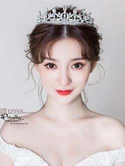 AC018 **พรีออเดอร์**ชุดเทียร่า มงกุฎเพชร ชุดเครื่องประดับเจ้าสาวสวยหรูดุจเจ้าหญิง