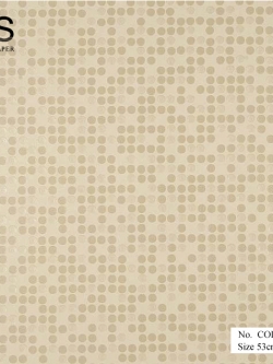 วอลเปเปอร์ ลายจุดกลม สีครีม No.COL-B34