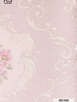 วอลเปเปอร์ ลายดอกไม้วินเทจ สีชมพู NDI-R09