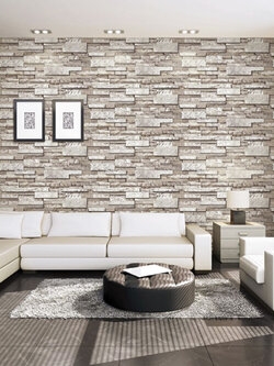 วอลเปเปอร์ลายอิฐหิน สีน้ำตาล ST4-C41W