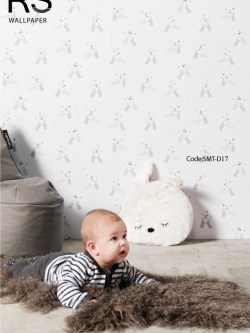 วอลเปเปอร์ลายการ์ตูนน่ารักๆสีฟ้า SMT-D17