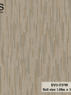 วอลเปเปอร์ ลายเส้นสีน้ำตาลเทาสลับสีทอง EVO-F37W