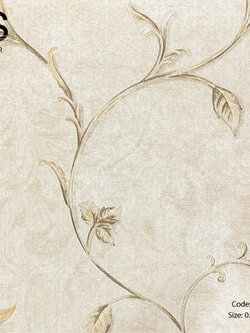วอลเปเปอร์ลายใบไม้คลาสสิควินเทจ RME-B37
