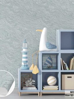 วอลเปเปอร์ ลายหินอ่อนสีเทา มีกลิตเตอร์ MOD-J97