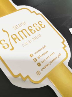 รับทำสติ๊กเกอร์พิมพ์ทอง (Glitter)