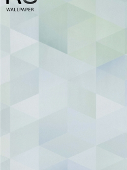 วอลเปเปอร์ลายโมเดิร์นกราฟฟิคโทนสีฟ้าเขียว ลูกบากศ์ SMT-D37