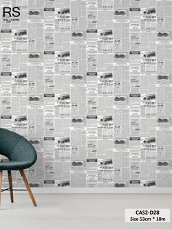 วอลเปเปอร์ลายหนังสือพิมพ์ CAS2-D28