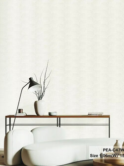 วอลเปเปอร์สไตล์โมเดิร์นลายสามเหลี่ยม สีครีมเหลืองทอง PEA-C47W