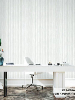 วอลเปเปอร์ลายเปลือกไม้ สีเทาอ่อนปนขาว PEA-C28W