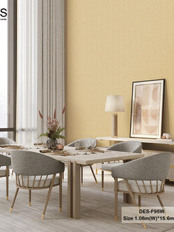 วอลเปเปอร์ลายคลาสสิค สีเหลืองทอง DES-F95W