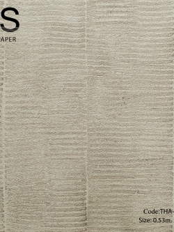 วอลเปเปอร์ลายปูนคอนกรีตสีน้ำตาลเป็นทางตั้งช่องห่าง 9.7 ซ.ม. THA-B34