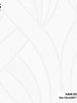 วอลเปเปอร์ลายเส้น สีขาว HAM-D25