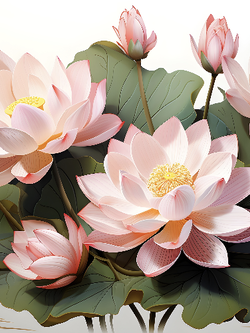 วอลเปเปอร์ภาพดอกบัว (สั่งผลิต)