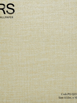 วอลเปเปอร์พื้นเรียบโทนสีทองอ่อนมีกลิตเตอร์สีเงิน PU-Q23