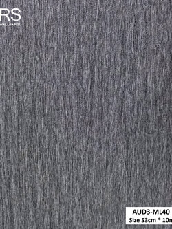 วอลเปเปอร์ สีดำปนเงิน AUD3-ML40