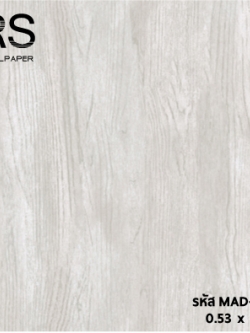 วอลเปเปอร์ลายไม้ สีขาวเทา (Loft Style) MAD-D28
