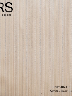 วอลเปเปอร์ลายเส้นโทนสีน้ำตาลอ่อน SUN-K51